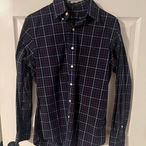 Ralph Lauren Blue and Red Casual Button Down Shirt